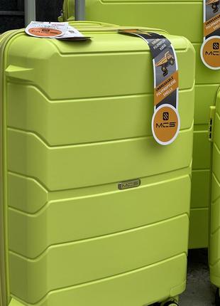 Полипропилен mcs большой чемодан дорожный l на колесах турция 110 литров4 фото