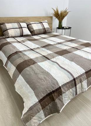 Хлопковые стеганые покрывала с наволочками4 фото