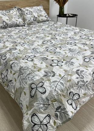 Хлопковые стеганые покрывала с наволочками9 фото