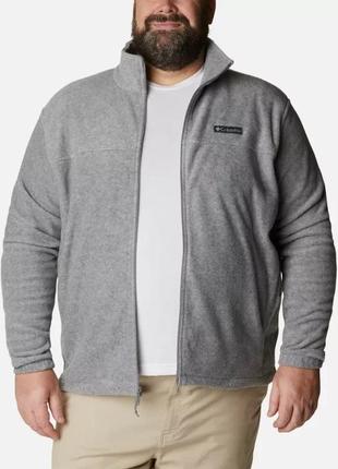 Мужская флисовая куртка columbia на молнии 3x/светло-серый / men's castle dale™ fleece jacket распродажа