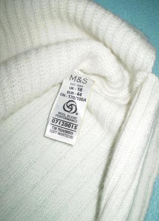 Белый свитер autograph uk16 48-50 женский, оверсайз5 фото