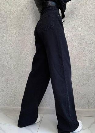 Жіночі джинси палаццо чорні сині блакитні туреччина2 фото