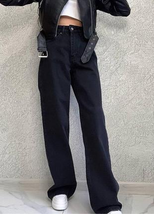 Жіночі джинси палаццо чорні сині блакитні туреччина5 фото