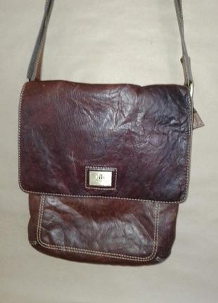 Rowallan сумка кожаная мужская через плечо кросс-боди