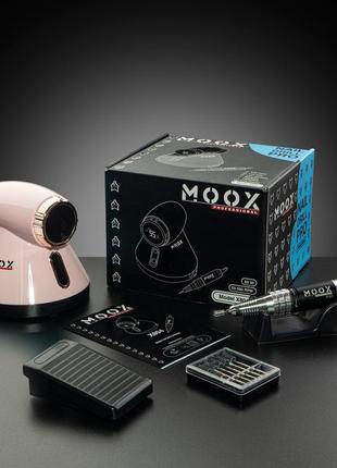 Фрезер для маникюра moox x804 на 55000 об\мин, 80 вт., розовый7 фото
