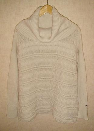 Свитер в косы шерсть альпака hilfiger оригинал (м-л)