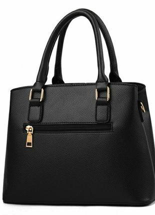 Набір жіноча сумка + міні сумочка клатч. комплект 2 в 1 велика і маленька сумка на плече.3 фото