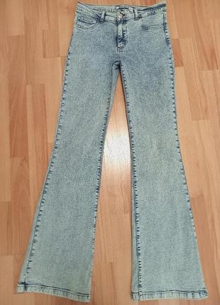 Джинсы клёш варёнки big rey р.40.