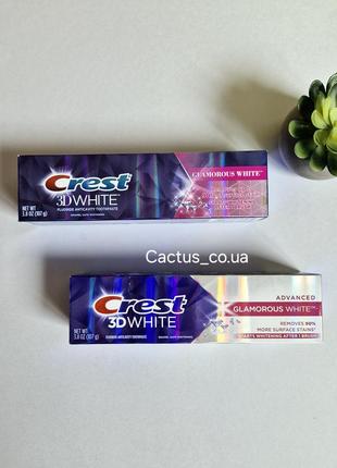 Вибілююча зубна па та crest 3d white glamorous 107g.