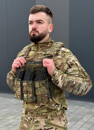 Плитоноска molle multicam з підсумками для магазинів