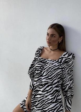 Сукня zara свіжа колекція🤍🖤💥🦓