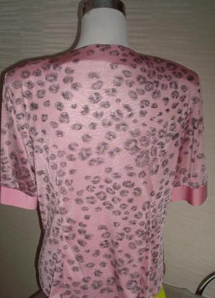 🌹🌹modissa красивая блузка женская розовая в принт  🌹🌹4 фото