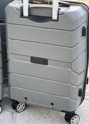 Полипропилен wings средний чемодан дорожный m на колесах польша 75 литров5 фото