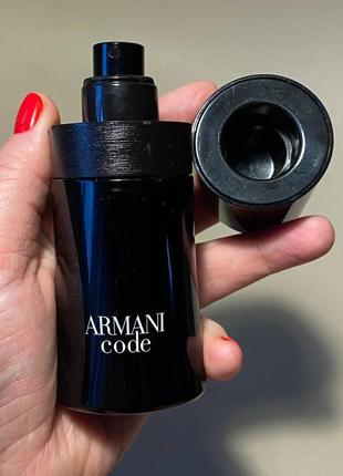 Giorgio armani armani code eau de toilette pour homme туалетна вода мужская 50 мл3 фото