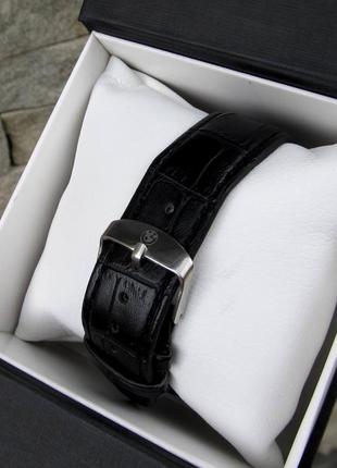 Чоловічий наручний годинник bmw/бмв зі шкіряним ремінцем6 фото