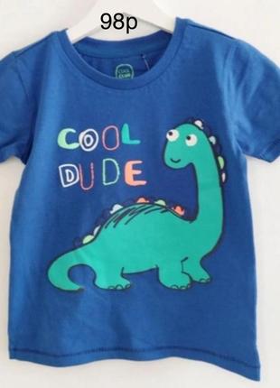 Cool club!футболка з дино для хлопчика 98р1 фото