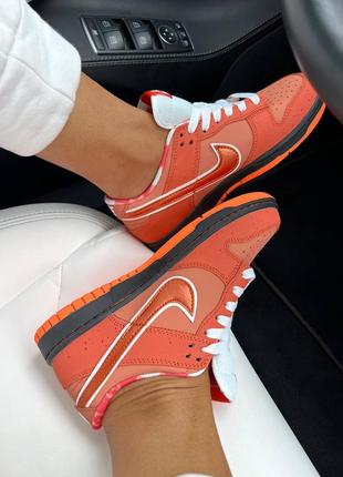 Жіночі кросівки nike sb dunk low lobster orange найк данк лобстер помаранчевого кольору5 фото