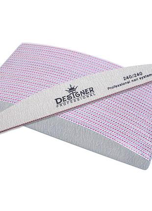 Пилочки для нігтів designer 240/240, місяць (25 шт.)