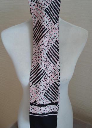 🌹🌹красивый шарф женский двухсторонний черно-розовый 🌹🌹3 фото