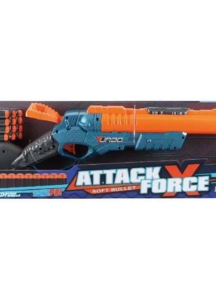 Игрушечное ружье turbo attack force с мягкими патронами 12шт2 фото