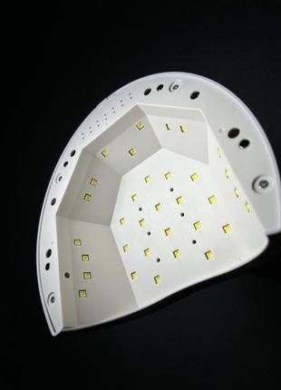 Uv/led лампа для нігтів 48 вт sun 2c, білий, рожевий3 фото