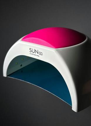 Uv/led лампа для нігтів 48 вт sun 2c, білий, рожевий2 фото