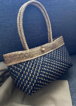 Стильна плетена солом’яна сумка 🌾2 фото