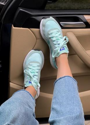 adidas OVP marathon mint 🆕 женские кроссовки адидас  🆕 бирюзовые / белые3 фото