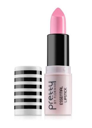 Помада для губ pretty by flormar essential lipstick 016 - vivid pink5 фото
