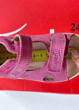 Детские кожаные босоножки superfit lagoon 23,24 р сандалии суперфит  для девочки5 фото