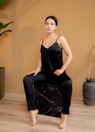 Черный пижамный комплект