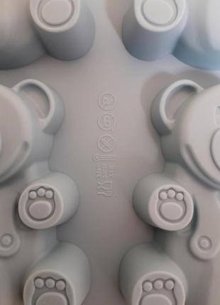 Медведь валера 6в1 украина/силиконовая форма для выпечки желейный валерка/мишка барни, 17/29см4 фото