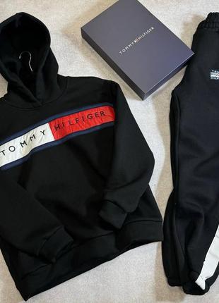 Жіночий костюм tommy hilfiger томмі хілфігер штани худі худак худи кофта1 фото