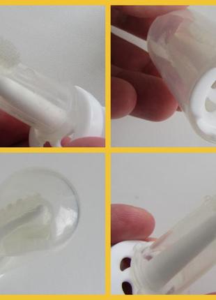 Детская зубная щетка на палец canpol babies (с футляром)2 фото