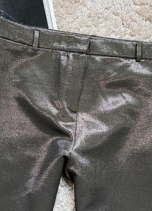 Актуальні блискучі звужені брюки скіні №6063 фото
