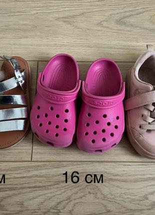 Босоніжки mango, crocs, h&m