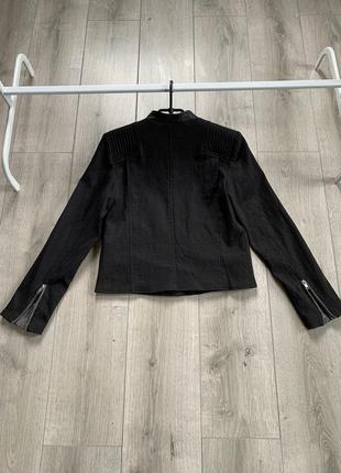 Куртка укорочена осінь весна жіноча розмір m чорного кольору котон4 фото