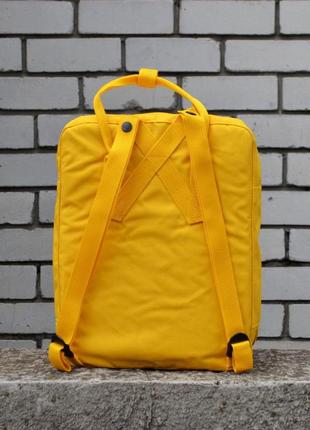 Рюкзак городской fjallraven kanken yellow classic портфель канкен3 фото