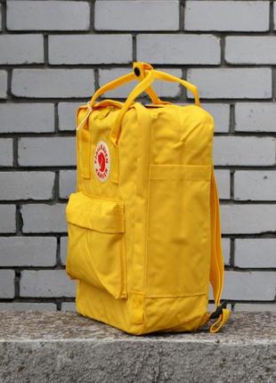 Рюкзак міський fjallraven kanken yellow classic портфель канкен2 фото