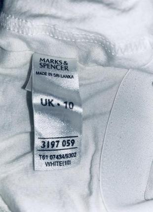 Белая маечка marks&spencer  made in sri lanka размер 103 фото