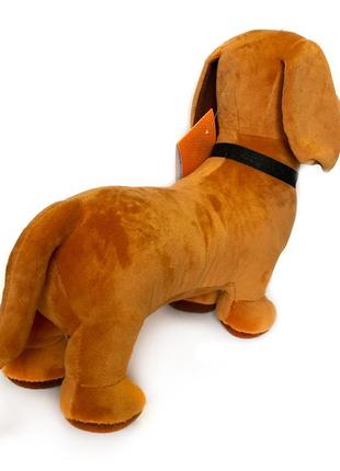 Мягкая игрушка собачка такса бадди, тайная жизнь домашних животных, коричневый, украина, копиця, плюш,3 фото
