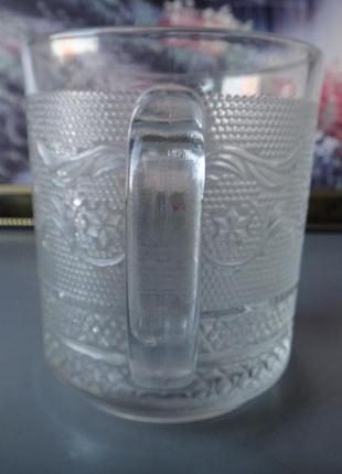 Кружка скляна з візерунком лілія, скло, 250мл2 фото