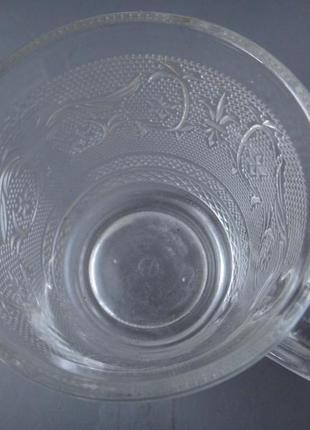 Кружка скляна з візерунком лілія, скло, 250мл6 фото