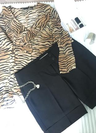 Леопардова блуза «zara»2 фото