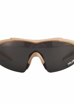 Захисні тактичні сонцезахисні окуляри для тактичного використання з поляризацією захисні військові очки 5.11 aileron shield3 фото