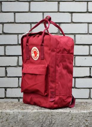 Рюкзак городской fjallraven kanken burgundy classic портфель канкен2 фото