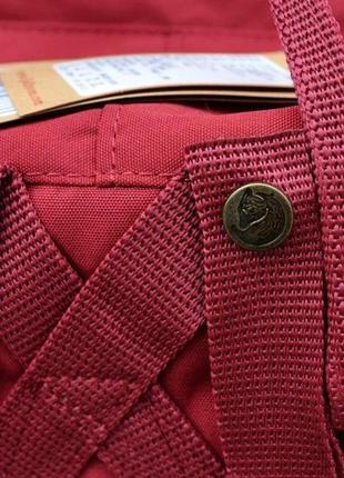 Рюкзак городской fjallraven kanken burgundy classic портфель канкен6 фото