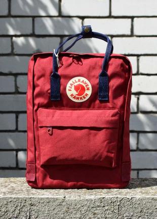 Рюкзак міський fjallraven kanken burgundy classic портфель канкен