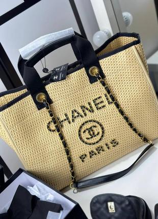 Жіноча сумка шопер у стилі chanel з повною комплектацією