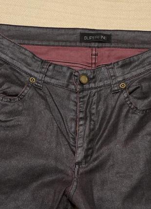 Отличные узкие черные фирменные джинсы superfine великобритания 32/342 фото